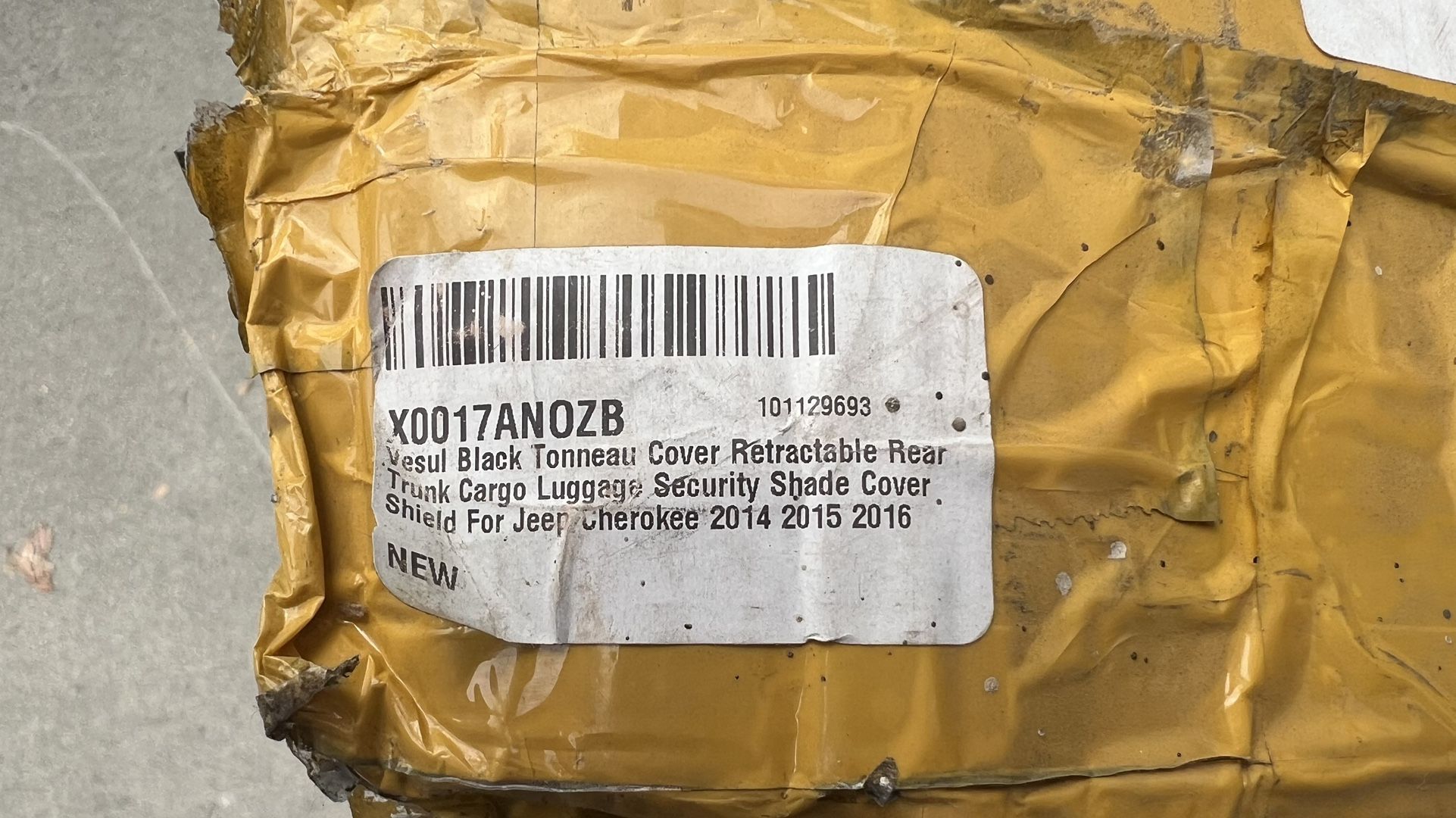 Jeep Cherokee Tonneau Cover 2014-16