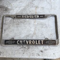 1959 chevy liscense plate holder