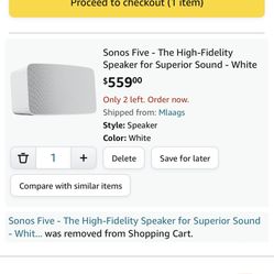 SONOS FIVE SPEAKER