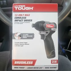 ¼" Impact Driver, Brushless 12v BRAND NEW