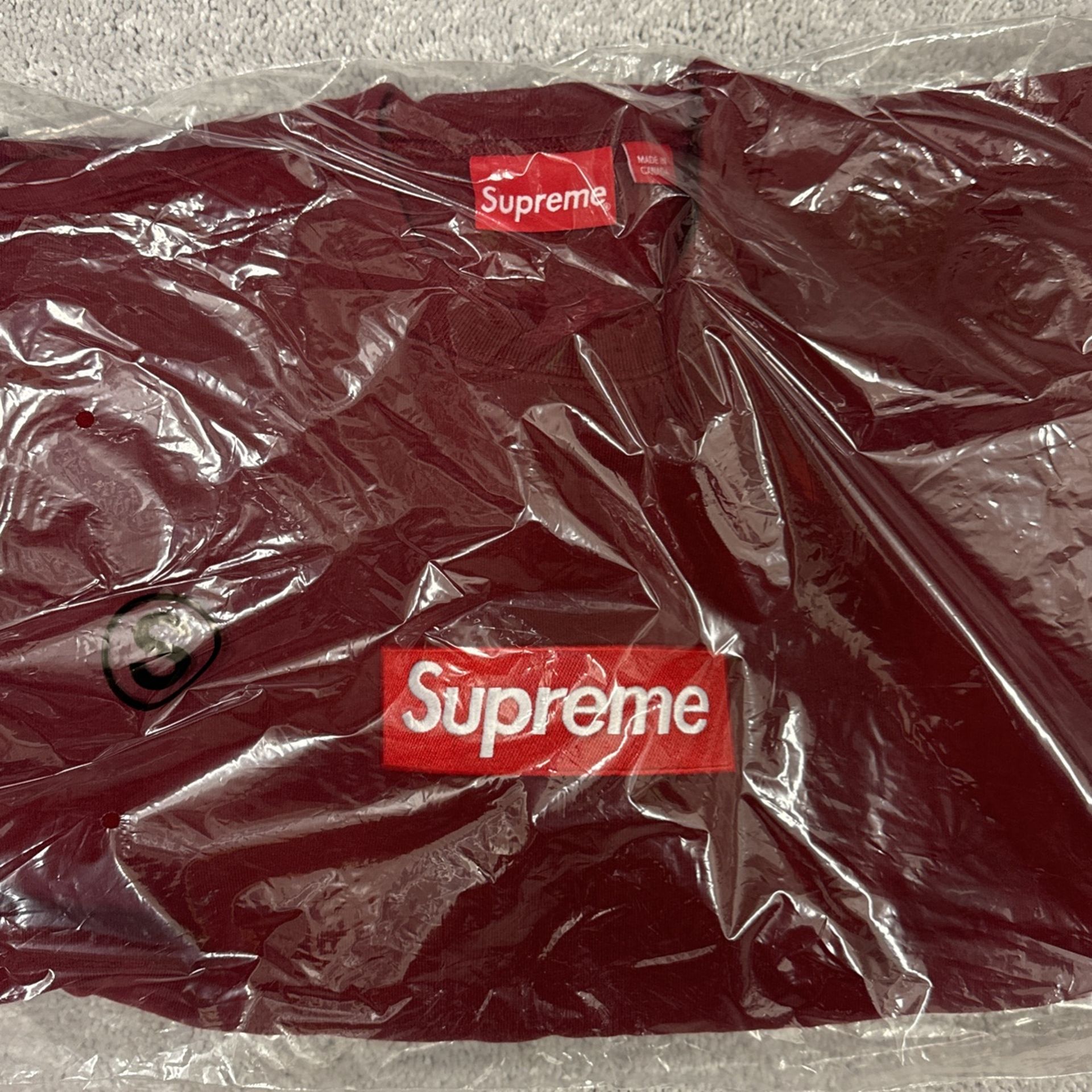 Supreme Box Logo Crewneck - Cardinal / Small