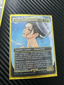 MTG Yuna, Grand Summoner Borderless Foil WPN Promo #P0001