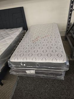 TWIN MATTRESS $90/ WITH BOX SPRING $160