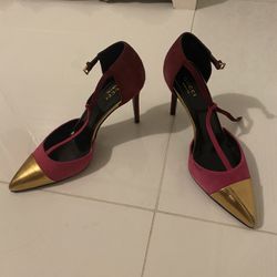 Gucci Women Hot Pink Heels Stilleto Authentic
