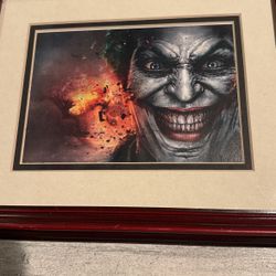 DC COMICS THE JOKER EXPLOSION CUSTOM FRAME