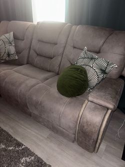 Light grey electric couch