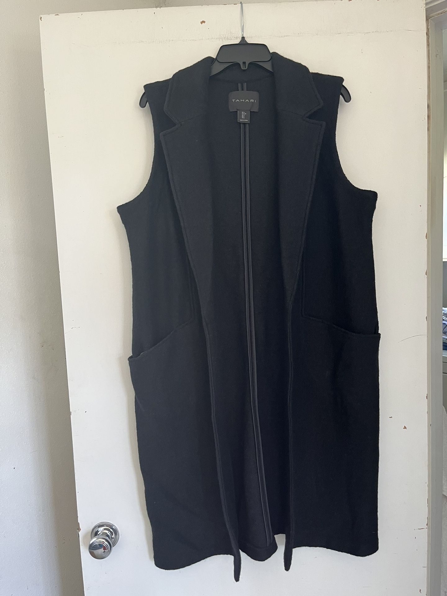 Black Long Vest