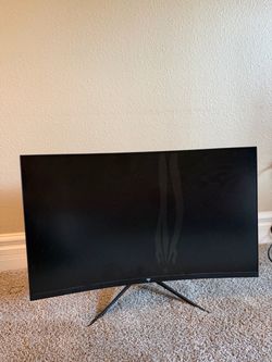 Curved Gaming Monitor with Stand Damaged
