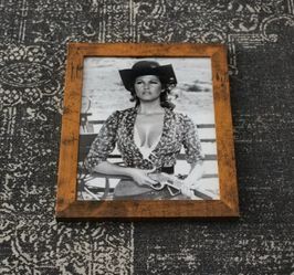Framed Claudia Cardinale Western Photo Print - Rustic Frame (8x10)