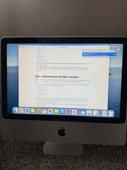 Apple iMac 20" Early 2009 A1224 Core 2 Duo 2.66GHz 8GB RAM 320GB HDD macOS 10.11
