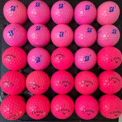 Golf balls pink