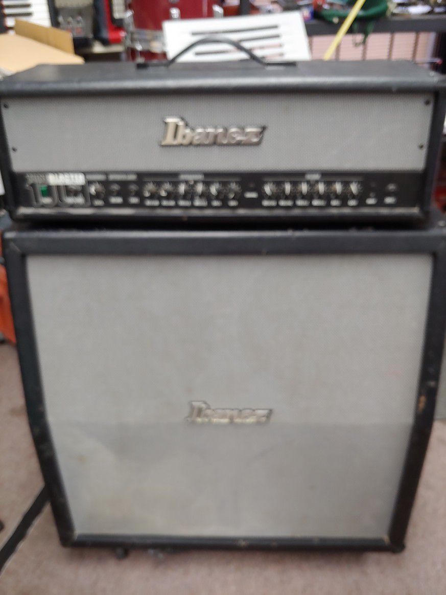 Ibanez Tone Blaster TB100H Amp & TB412A Guitar Cabinet. 