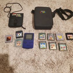 Working Gameboy Color Purple With Games