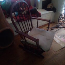 Rocking Chair Dark Wood 