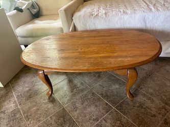 Solid wood coffee table