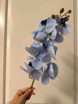 Blue Artificial Orchid Flowers