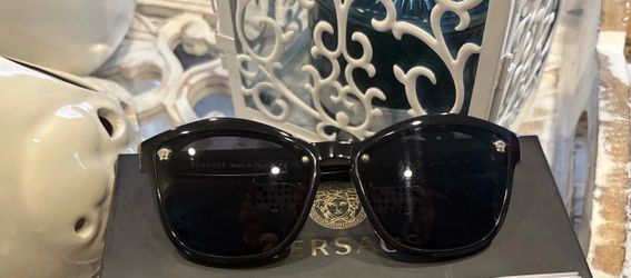 Women's Authentic Versace Sunglasses GB1/87 57 17 140 3N Vintage Black Box/...