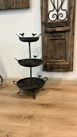Three-Tiered Metal Stand