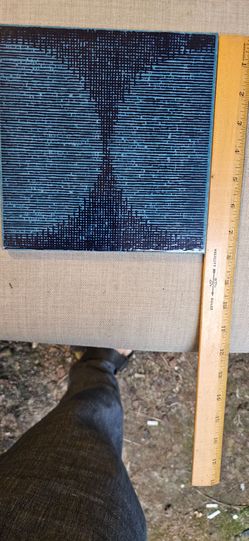 37 pcs. Rare! Vintage 1970s Italian Semigres Op Art Ceramic Tile (8x8) - Mid-Century Modern