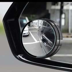 2PC Suction Cup Car Convex Blind Spot Mirror HD 360 Degree Wide Angle Adjustable Rearview Extra Auxiliary Round Mirror Accessori