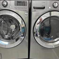 LG 7.4 Ultra-Lg Dryer w/warranty* & LG Ultra-Lg 4.5 Front Load Washer w/warran...