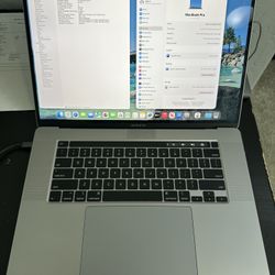 16” MacBook Pro Intel Core i7 16gb RAM 500gb SSD In Fantastic 