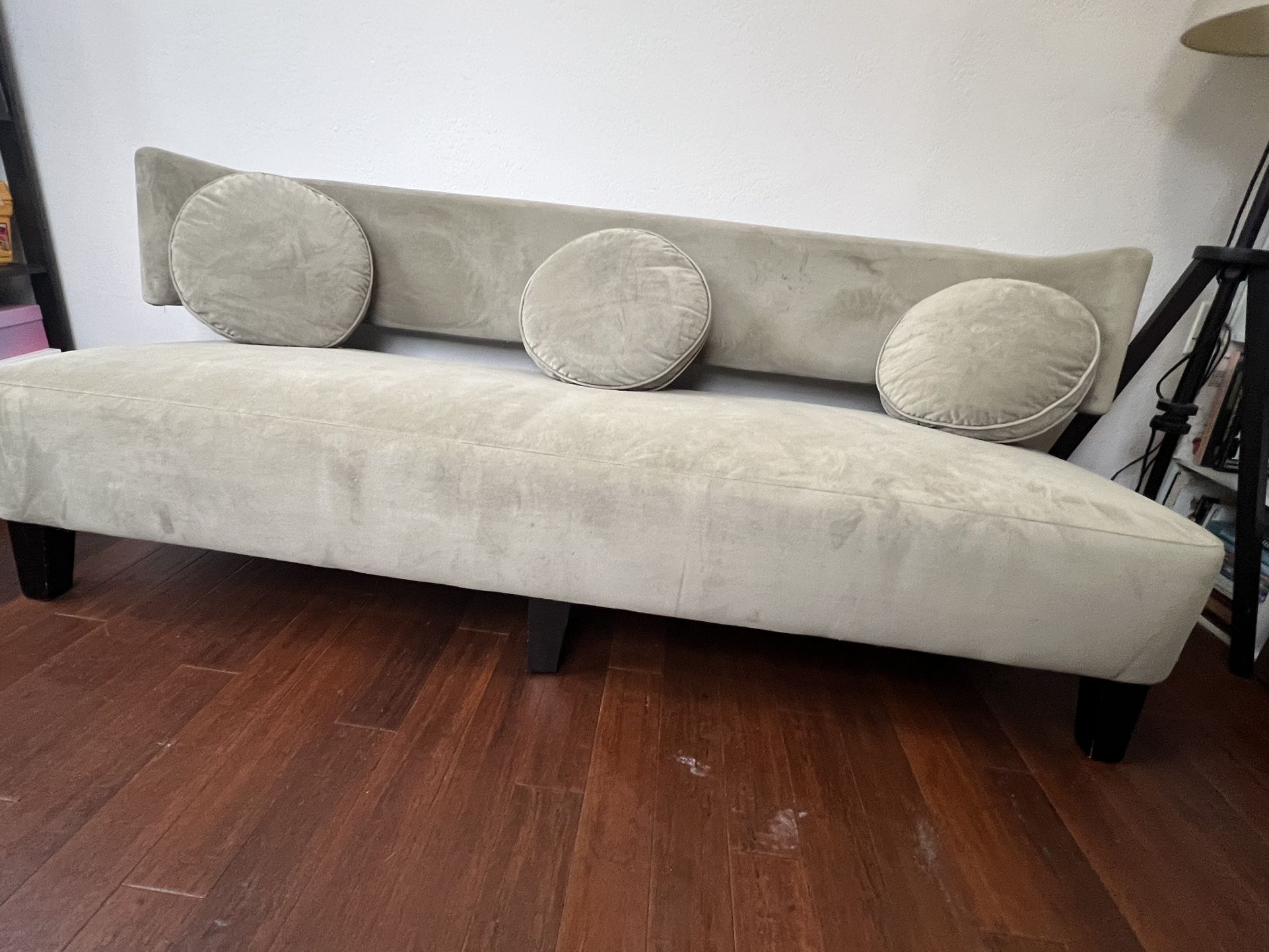 Matching sofa and Seat - Vintage Green Velvet 