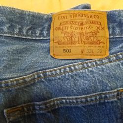 Vintage Made In USA Levi's 501 Jeans Mens 33x32