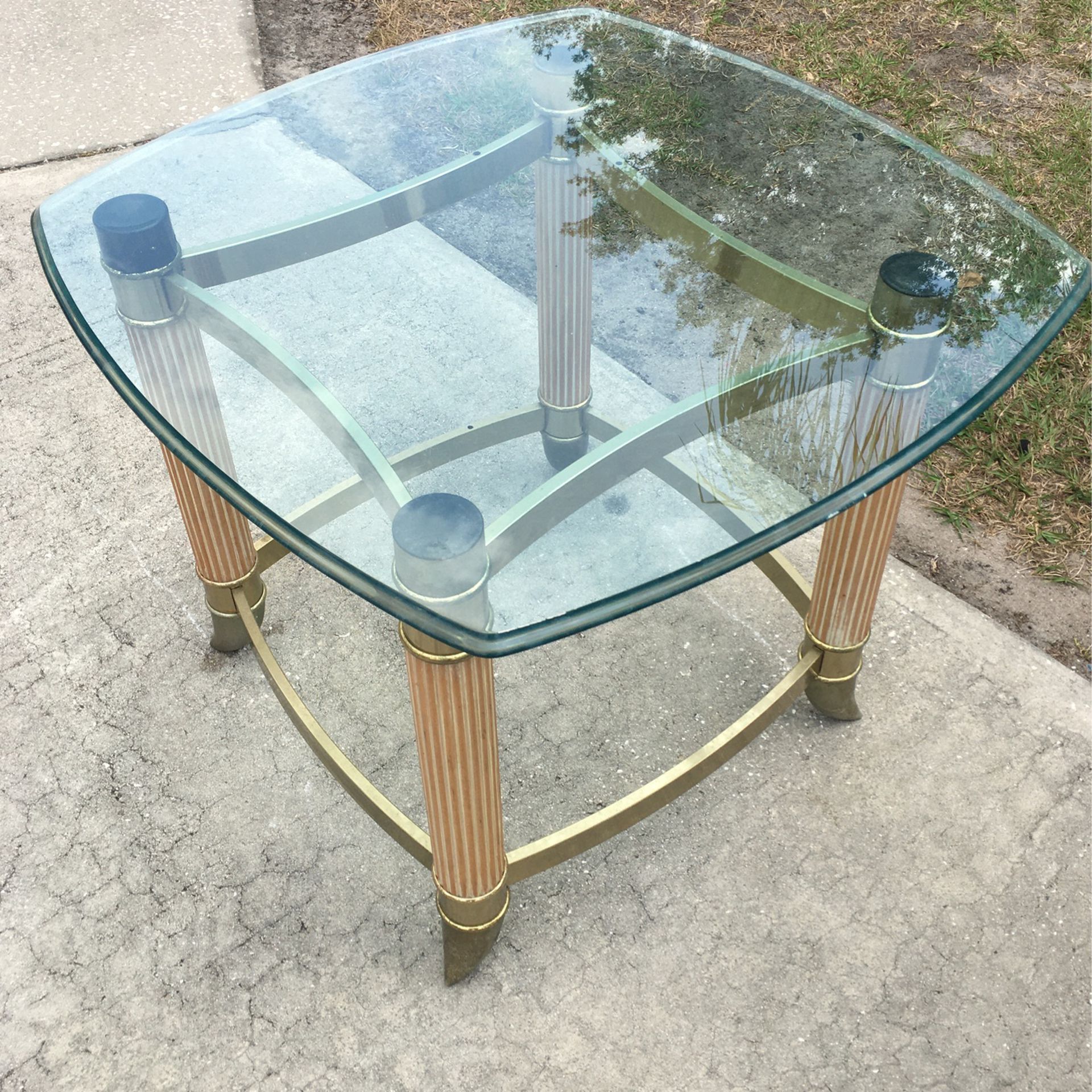 Glass End.  Table