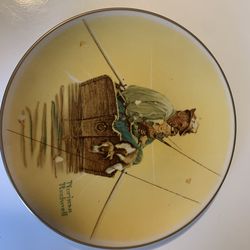 Norman Rockwell collector plate – “Summer fishfinder” 1976 no Chips