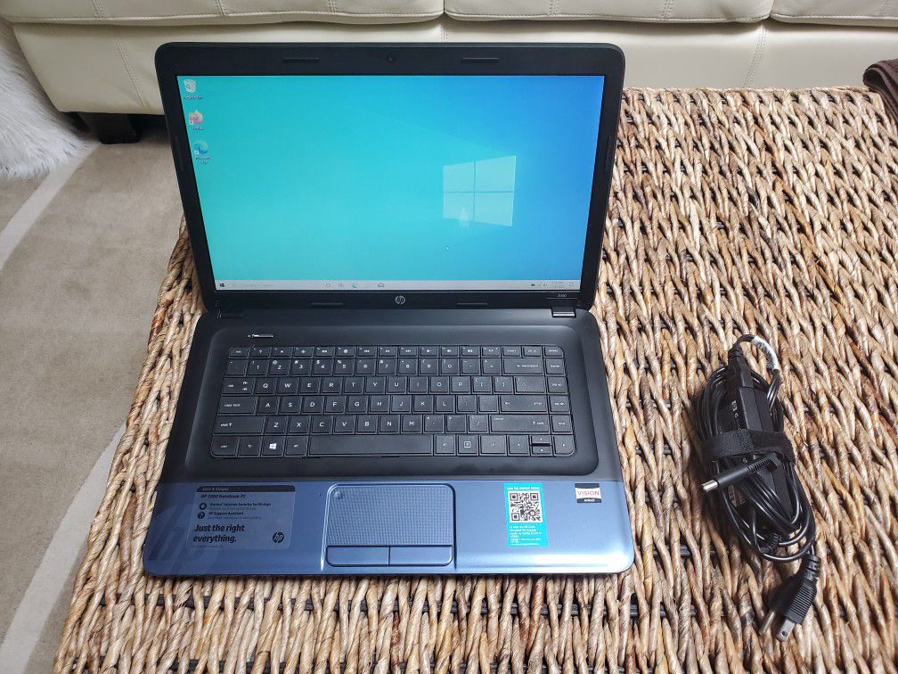 HP Windows 10 Laptop with 500gb SSD and Web Camera