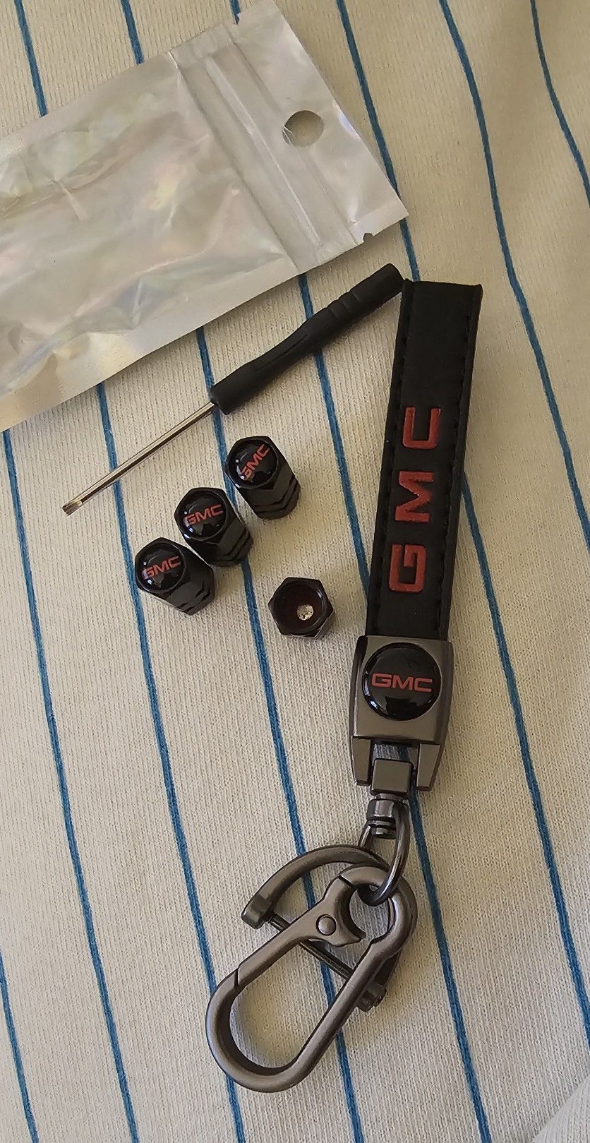 GMC KEYCHAIN AND TIRE CAPS