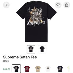 Supreme Satan Tee Black Brand New