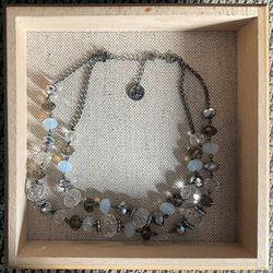 Trifari Faceted Glass Crystal Bead Necklace