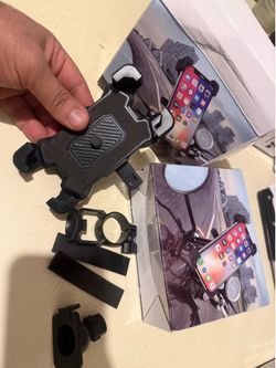 360 Rotation Motorcycles Bicycles Phone Holder Mobile Phone Navigation Bracket Bike Riding Shockproof For iPhone Xiaomi Samsung   New sealed packages 