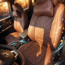 Leather Car Seat Cover (Free Professional Installation )
