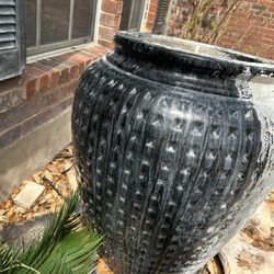 Giant Ceramic Vase Fountain With Reservoir And Pump