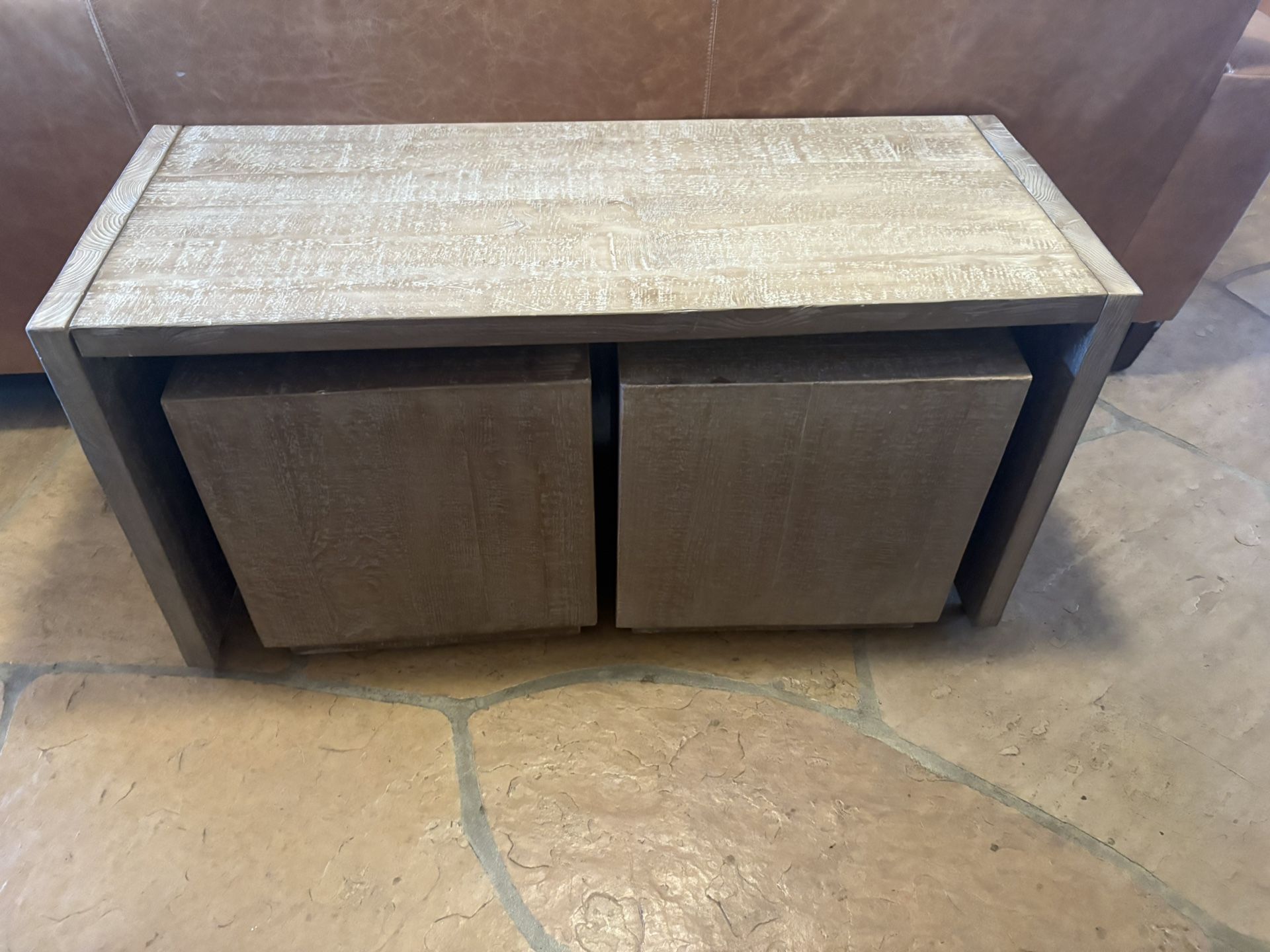 Console Table With Stools