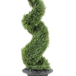 84'' Faux Spiral Rosemary Topiary