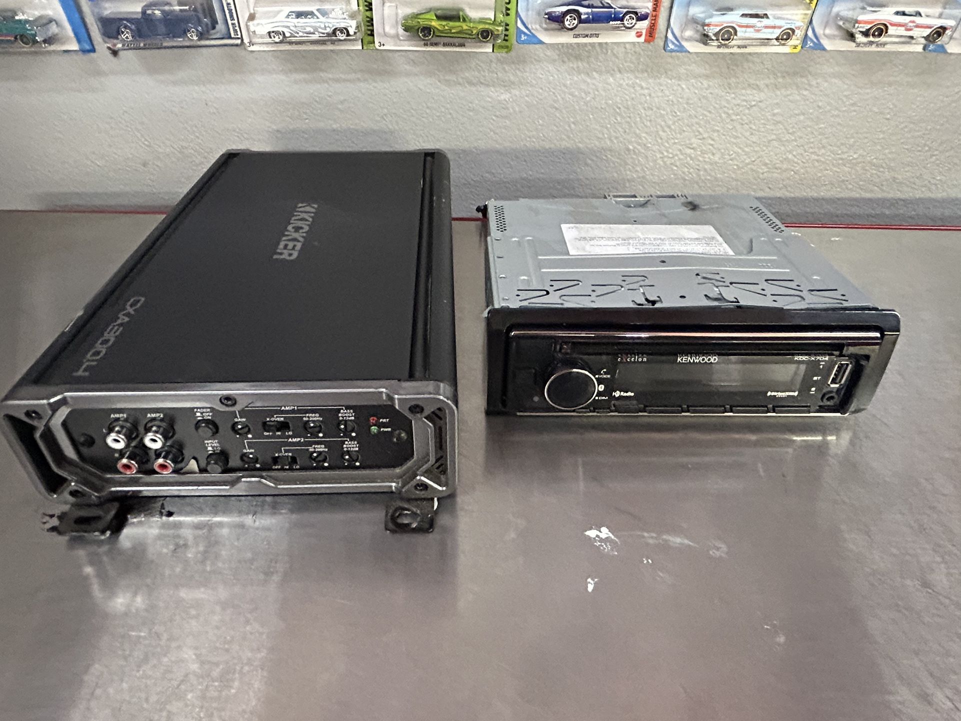 Kenwood Stereo & Kicker amp