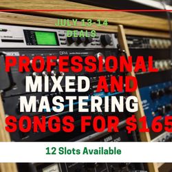 Affordable Pro Mixing & Mastering (3 Songs Mix & Master)