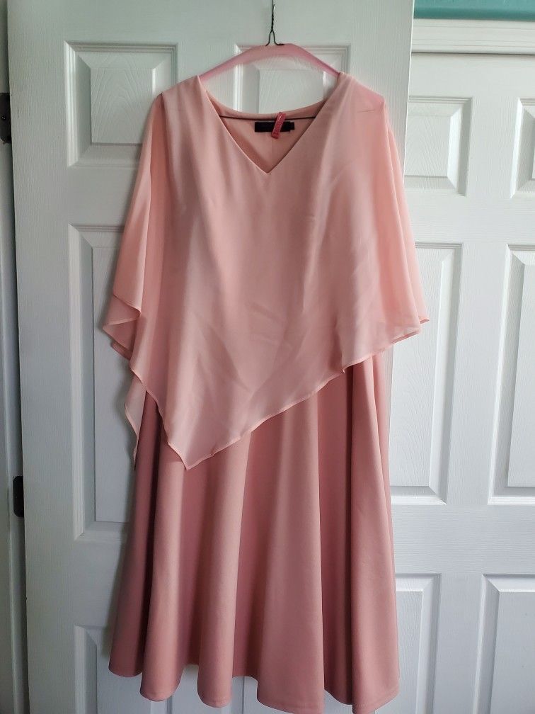 Blush Pink Dress And Torrid Shirt