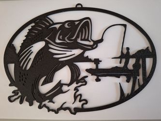 Largemouth Bass Boat  Wall Art 