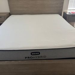 Bear pro hybrid king mattress bed - like new!