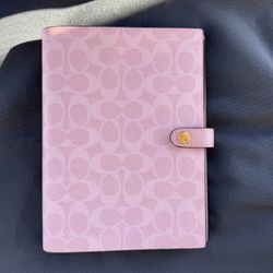 Powder Pink Coach Notebook