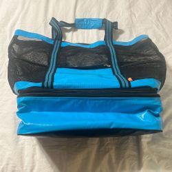 Beach Tote With Detachable Insulated Cooler