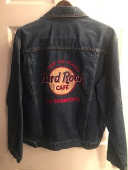 New with tags hard rock San Francisco Jean jacket