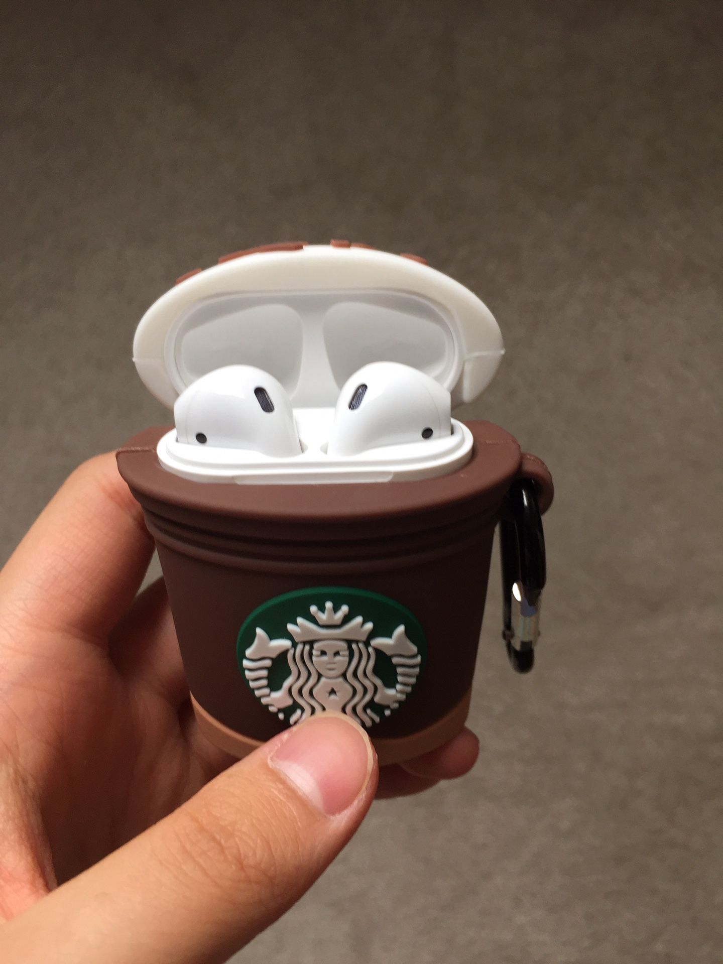 Brand new Starbucks AirPods case with keychain never used