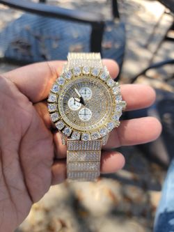 Iced out watch