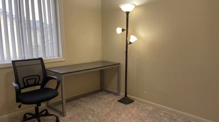 SHW 55-Inch Computer Study Desk – Espresso Brown